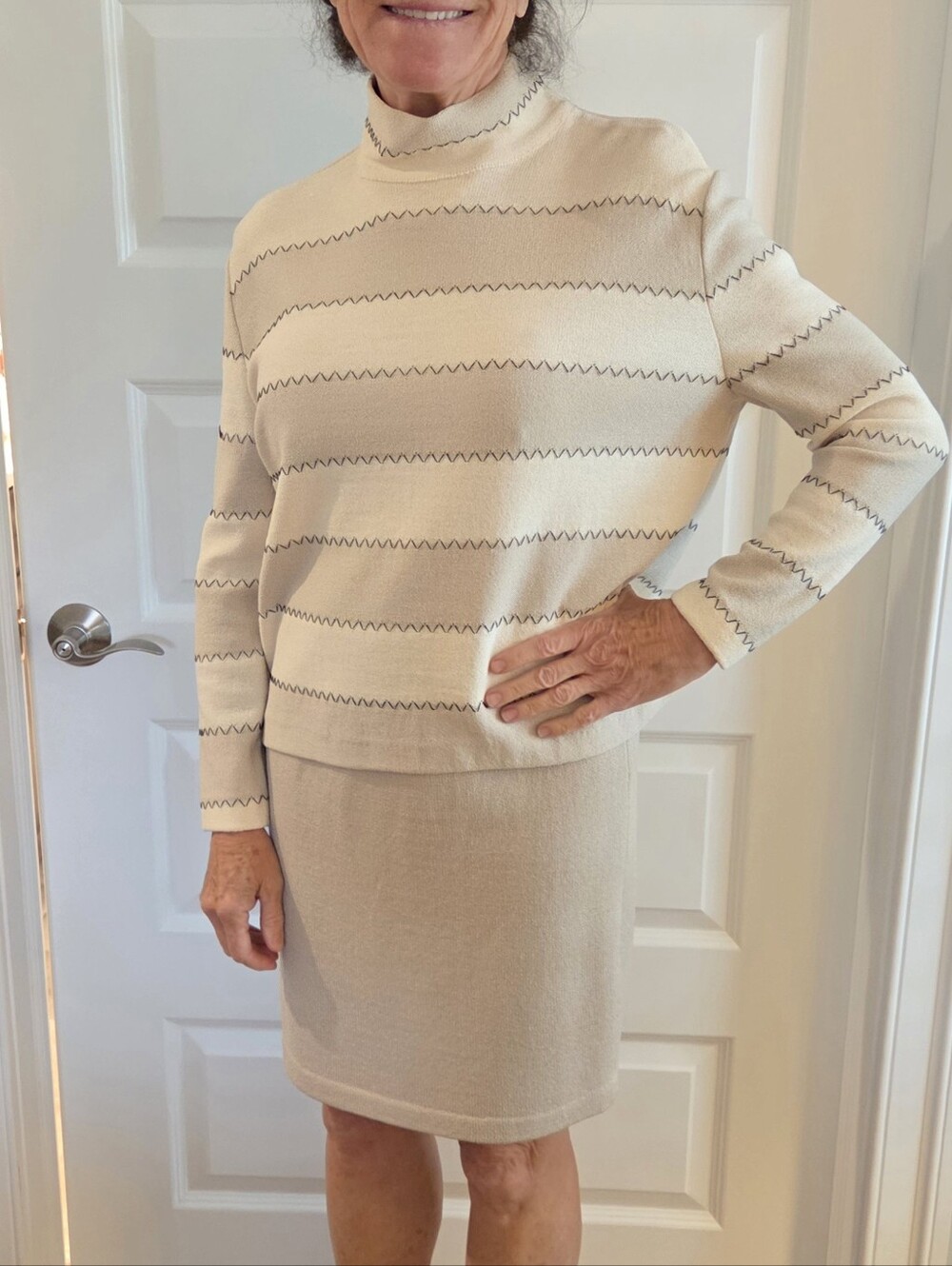St. John Sport Beige and White Set